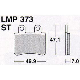 Motorrad bremsbeläge AP RACING LMP373