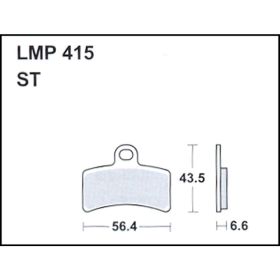 MOTORRAD BREMSBELäGE AP RACING LMP415