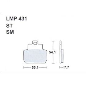 AP RACING LMP431 SM PASTIGLIE SINTERIZZATE