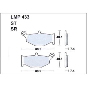 PLAQUETTES FREIN MOTO AP RACING LMP433