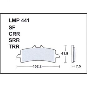 PLAQUETTES FREIN MOTO AP RACING LMP441 CRR