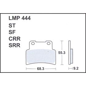MOTORRAD BREMSBELäGE AP RACING LMP444