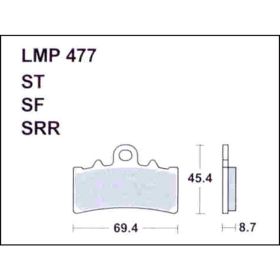 MOTORRAD BREMSBELäGE AP RACING LMP477