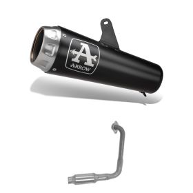 Kit d'échappement ARROW Pro-Race Dark Nichrom avec collecteur catalytique Yamaha MT 125