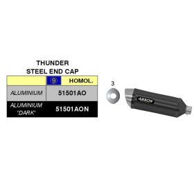ARROW Street Thunder Aluminum Dark Exhaust Kit with Racing Collector for Honda CBR 125 R