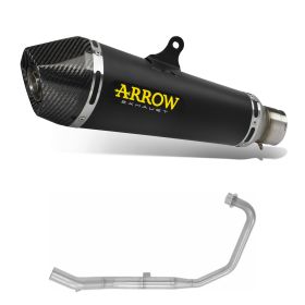 ARROW X-Kone Dark Schalldämpferkit mit Racing-Sammler für Honda CB 125 F