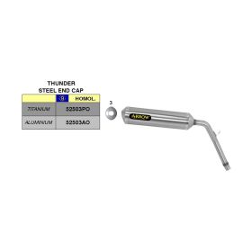 Silencieux ARROW slip-on off-road thunder en titane homologué pour Honda XL 125 V Varadero