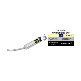ARROW Straßen-Thunder-Aluminium-Auspuff mit Endkappe für Yamaha WR 125 R/X
