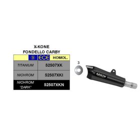 ARROW X-Kone Dark Auspuffkit mit katalytischem Sammler für Honda MSX 125 Grom