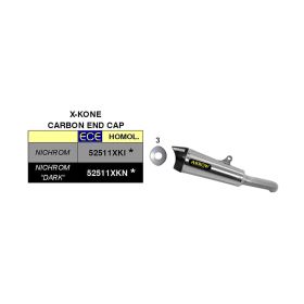 Marmitta slip-on ARROW x-kone per Honda Msx 125 grom