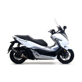 Marmitta slip-on ARROW urban alluminio scuro con fondello dark per Honda Forza 300