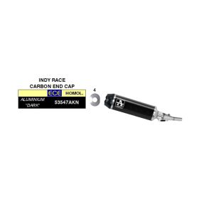 Silencieux Slip-On ARROW Indy Race en aluminium noir avec embout Carby pour Honda Adv 350