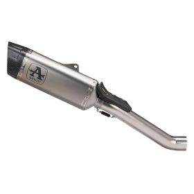 ARROW Titan-Auspuffanlage zum Aufschieben für Aprilia Tuono V4 1100 mit Anschluss