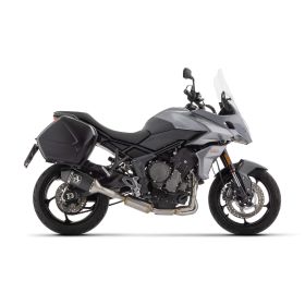 Marmitta completa ARROW racing con terminalein alluminio scuro per Triumph Tiger 660