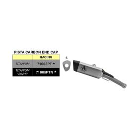 Marmitta slip-on ARROW pista in titanio con raccordo in titanio per Honda Cbr 1000 rr-r