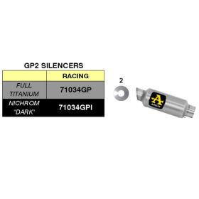 Kit de bouchon de fin ARROW GP2 avec collecteurs de course pour Honda CB 650 R