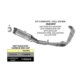 Système d'échappement complet ARROW avec embout en titane Indy Race Evo Honda CB 650 R