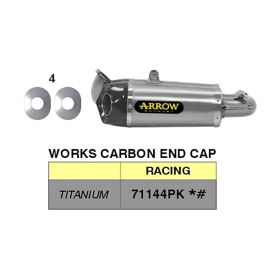 Silencieux ARROW en titane avec embout en carbone pour Ducati Panigale 959