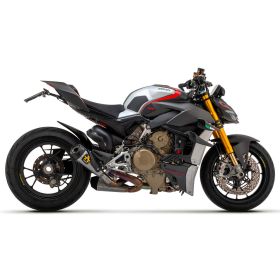 ARROW Slip-On-Auspuff Titan mit Anschlussstücken für Ducati Streetfighter V4