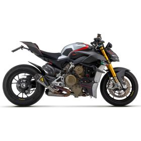 Silencieux ARROW slip-on en titane avec connecteurs en titane pour Ducati Streetfighter V4