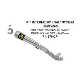 ARROW Pro-Race Titan-Auspuff mit Anschluss für Kawasaki Zx-10r