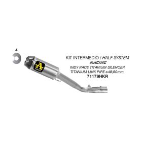Échappement en titane ARROW Indy Race avec connecteur pour Yamaha YZF R1