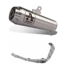 Marmitta slip-on Pro-Race ARROW titanio con collettori racing per Honda CBR 650 F