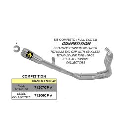 Compétition ARROW evo échappement complet en titane pour BMW M 1000 rr