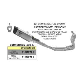 Échappement de compétition complet ARROW pour Kawasaki Zx-6r 636
