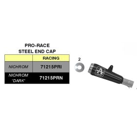 ARROW Pro-Race Nichrome Dark Silencer Kit with Catalytic Collector Kit for Yamaha MT-09