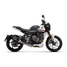 ARROW komplette Abgasanlage Katalysator genehmigt dunkles Aluminium Triumph Trident 660