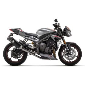 Marmitta completa ARROW catalitico omologato in alluminio per Triumph Street triple 765