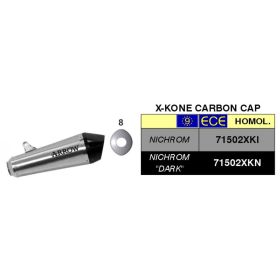 ARROW X-Kone End Cap Kit with Central Connector for BMW R Nine T Scrambler
