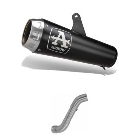 ARROW Pro-Race Nichrome Dark End Cap Kit with Central Connector for BMW R Nine T Scrambler