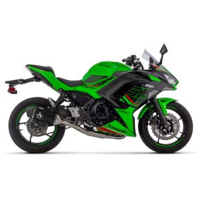 Silencieux ARROW complet homologué avec embout en aluminium noir pour Kawasaki Ninja 650