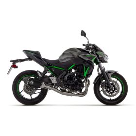Vollständige ARROW-Auspuffanlage genehmigt mit dunkler Aluminium-Endkappe Kawasaki Z 650
