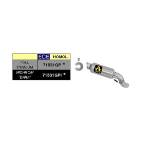 Silencieux ARROW gp2 dark slip-on pour Kawasaki Z 900 a2