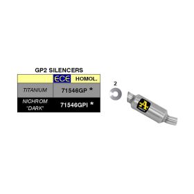 Marmitta slip-on ARROW gp2 dark per Honda Cb 1000 r