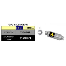 ARROW GP2 Dark Slip-On Kit mit Racing Connector für Honda CB 300 R