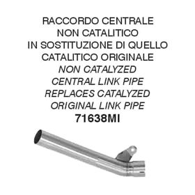 ARROW non-catalytic central connector for original exhaust for Kawasaki ZX-10R