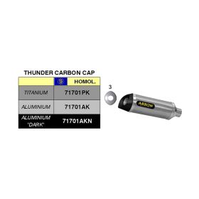 ARROW Street Thunder End Cap and Racing Collectors Aluminum Kit Yamaha YZF R6