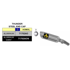 ARROW Slip-On Auspuffkit Thunder Aluminium und Racing Collector für Suzuki GSX-R 600 i.e