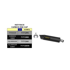 Échappement Slip-On ARROW Indy en aluminium noir avec embout pour Honda CBR 600 RR