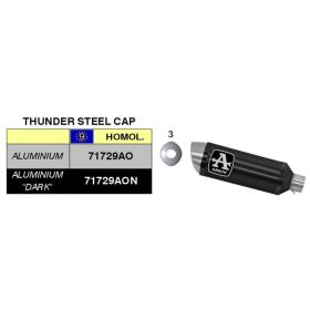 Kit de silencieux ARROW Street Thunder aluminium noir et connecteur Suzuki GSX-R 600 i.e