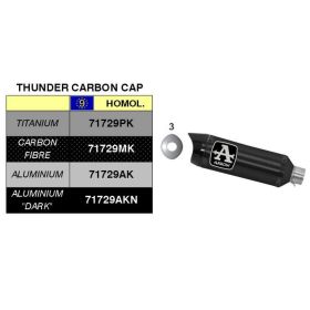 ARROW Thunder Carbon Endkappen-Kit mit Anschluss für Suzuki GSX-R 750 i.e