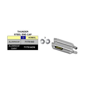 ARROW Thunder Slip-On Auspuff Genehmigt Aluminium für Ducati Monster 696