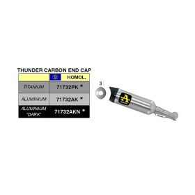 Échappement slip-on en aluminium ARROW Street Thunder avec embout pour Honda CB 1000 R