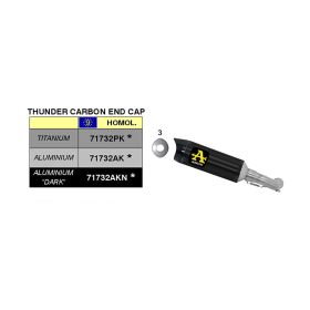 Marmitta slip-on ARROW street thunder alluminio scuro e fondello per Honda Cb 1000 r