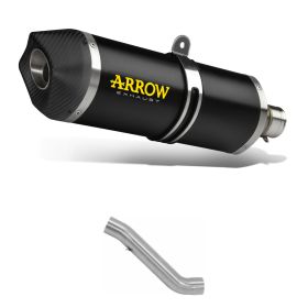 Kit de terminal en aluminium noir Maxi Race-Tech ARROW et connecteur Aprilia TUONO V4 1100
