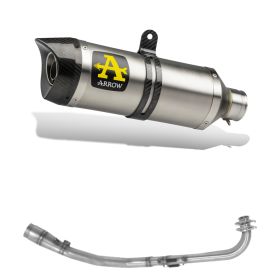 Kit d'échappement et kit de collecteur ARROW Street Thunder Titanium pour Yamaha TMAX 530